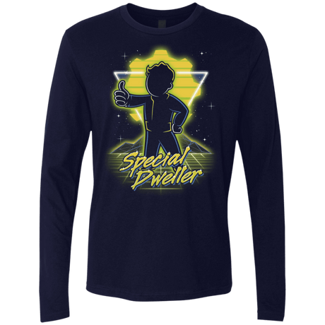 T-Shirts Midnight Navy / S Retro Special Dweller Men's Premium Long Sleeve