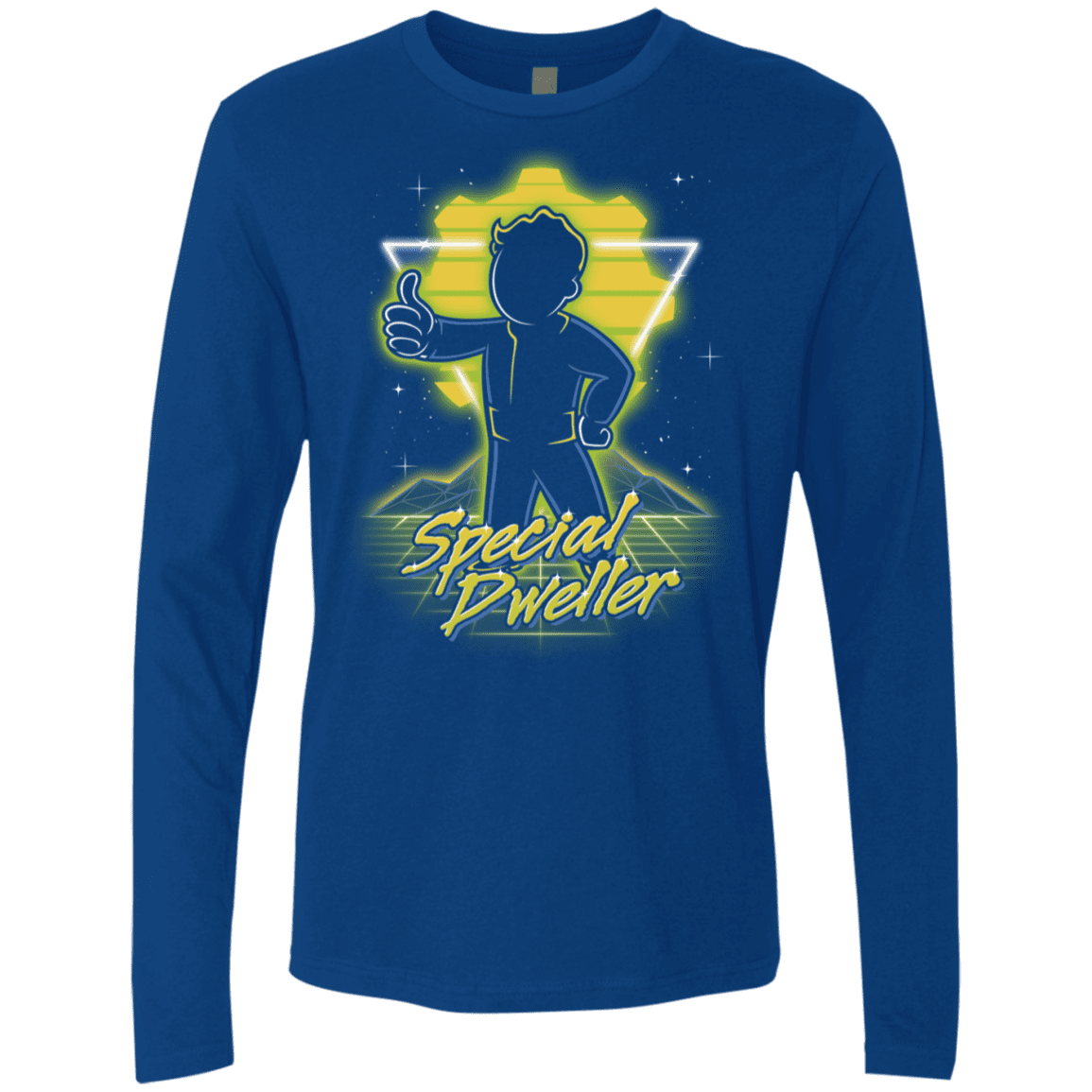 T-Shirts Royal / S Retro Special Dweller Men's Premium Long Sleeve