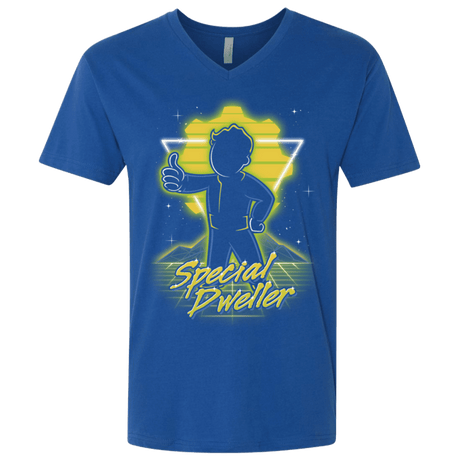 T-Shirts Royal / X-Small Retro Special Dweller Men's Premium V-Neck