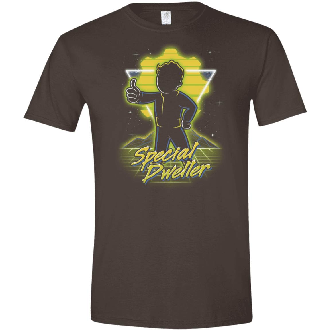 T-Shirts Dark Chocolate / S Retro Special Dweller Men's Semi-Fitted Softstyle