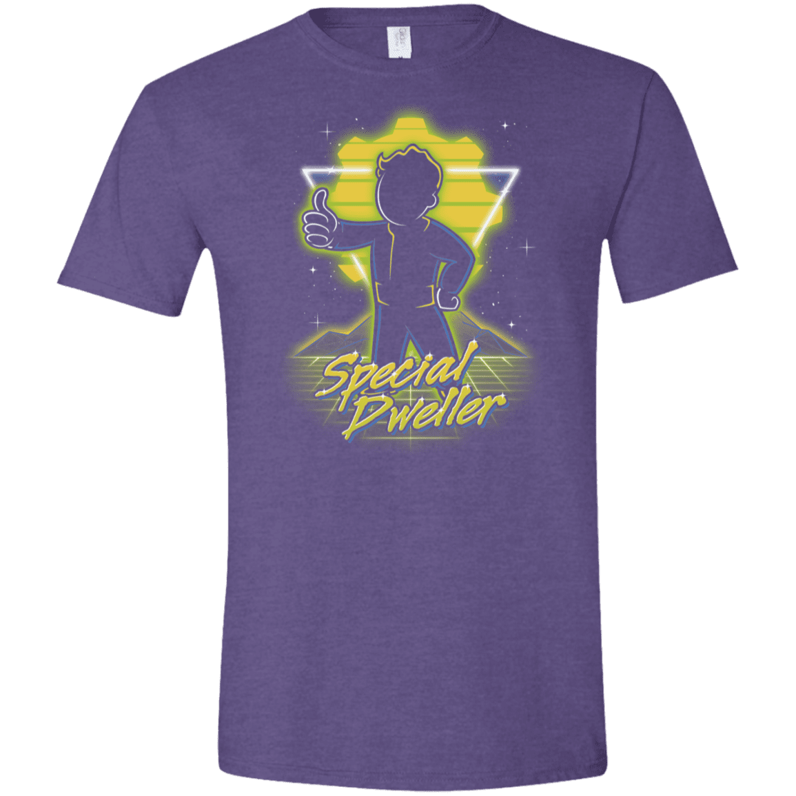 T-Shirts Heather Purple / S Retro Special Dweller Men's Semi-Fitted Softstyle