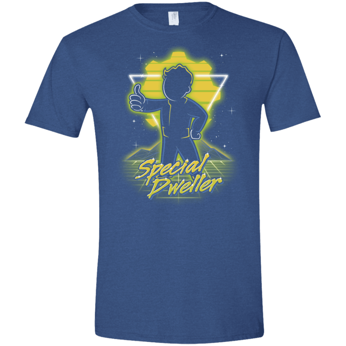 T-Shirts Heather Royal / X-Small Retro Special Dweller Men's Semi-Fitted Softstyle