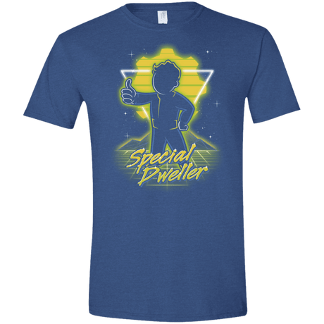 T-Shirts Heather Royal / X-Small Retro Special Dweller Men's Semi-Fitted Softstyle