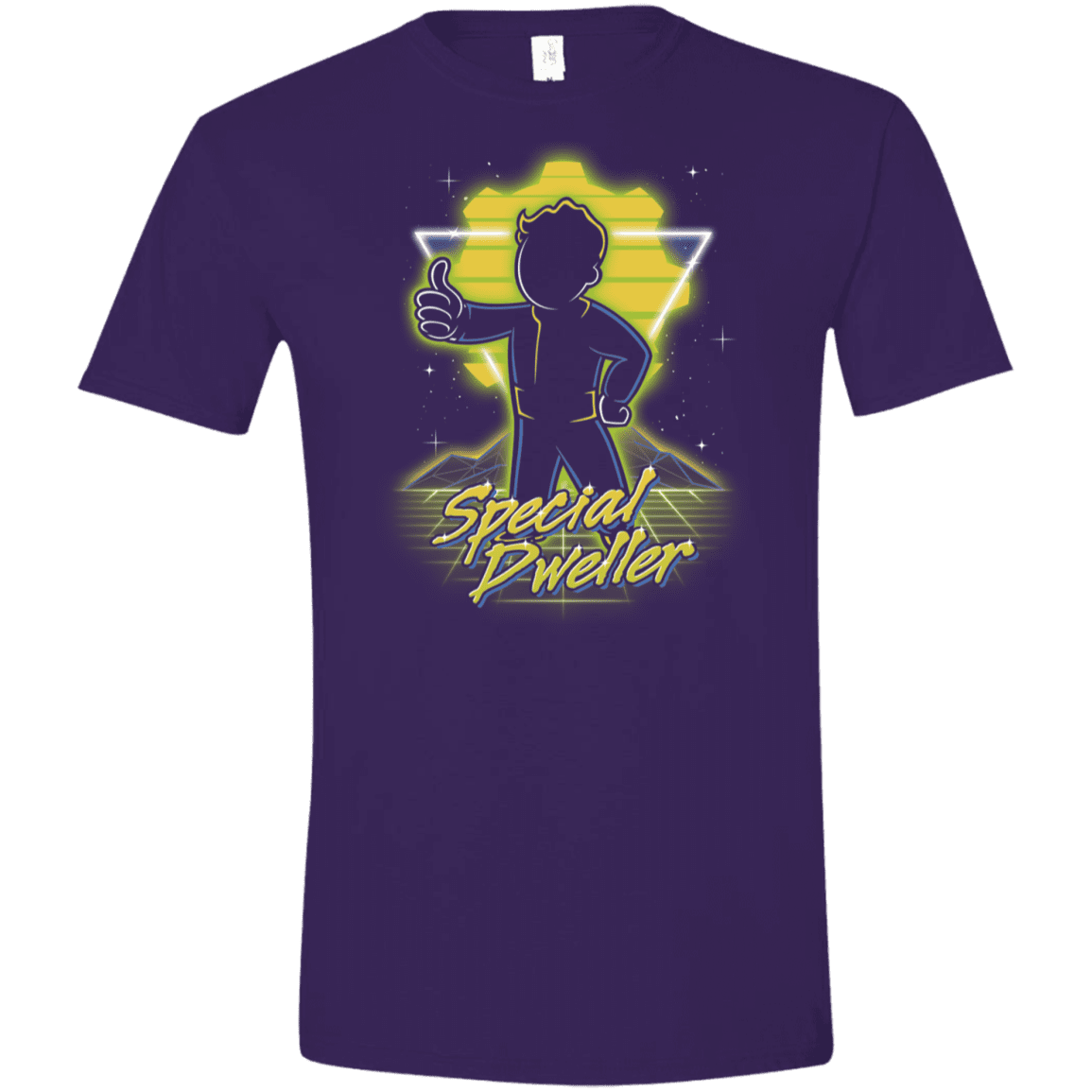 T-Shirts Purple / S Retro Special Dweller Men's Semi-Fitted Softstyle