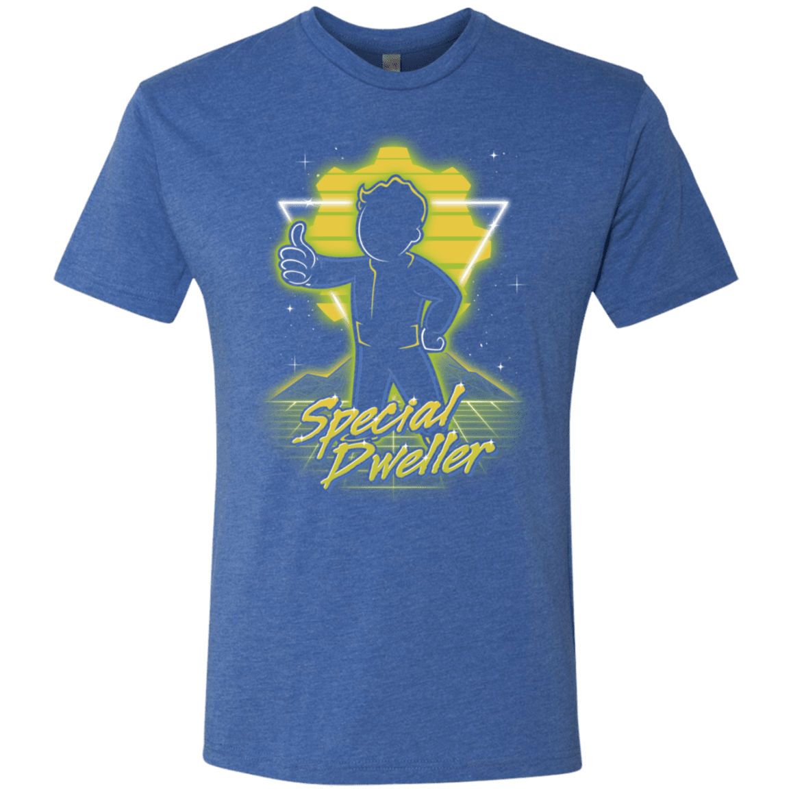 T-Shirts Vintage Royal / S Retro Special Dweller Men's Triblend T-Shirt