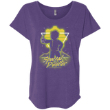 T-Shirts Purple Rush / X-Small Retro Special Dweller Triblend Dolman Sleeve