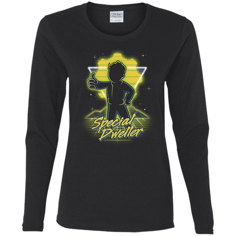 T-Shirts Black / S Retro Special Dweller Women's Long Sleeve T-Shirt