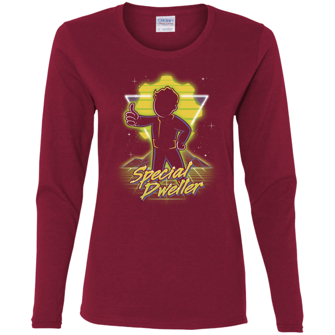 T-Shirts Cardinal / S Retro Special Dweller Women's Long Sleeve T-Shirt