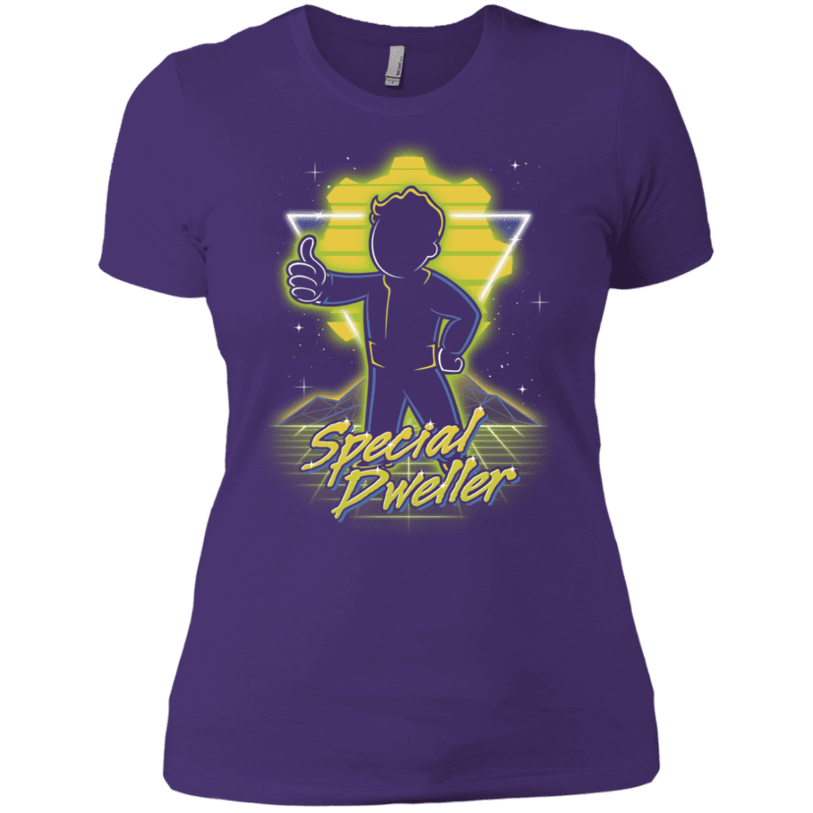T-Shirts Purple Rush/ / X-Small Retro Special Dweller Women's Premium T-Shirt