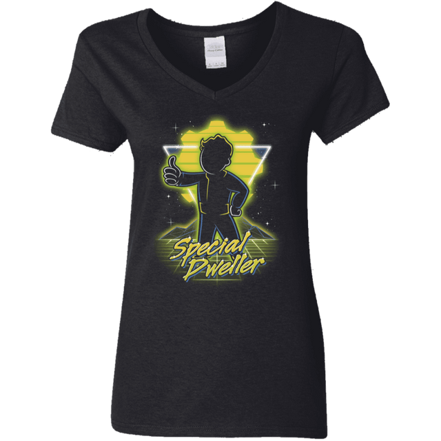 T-Shirts Black / S Retro Special Dweller Women's V-Neck T-Shirt