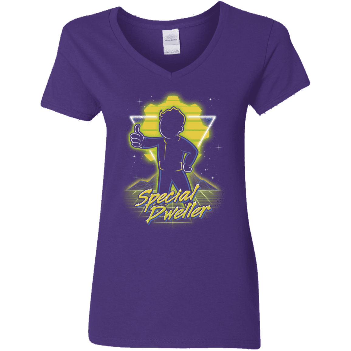 T-Shirts Purple / S Retro Special Dweller Women's V-Neck T-Shirt