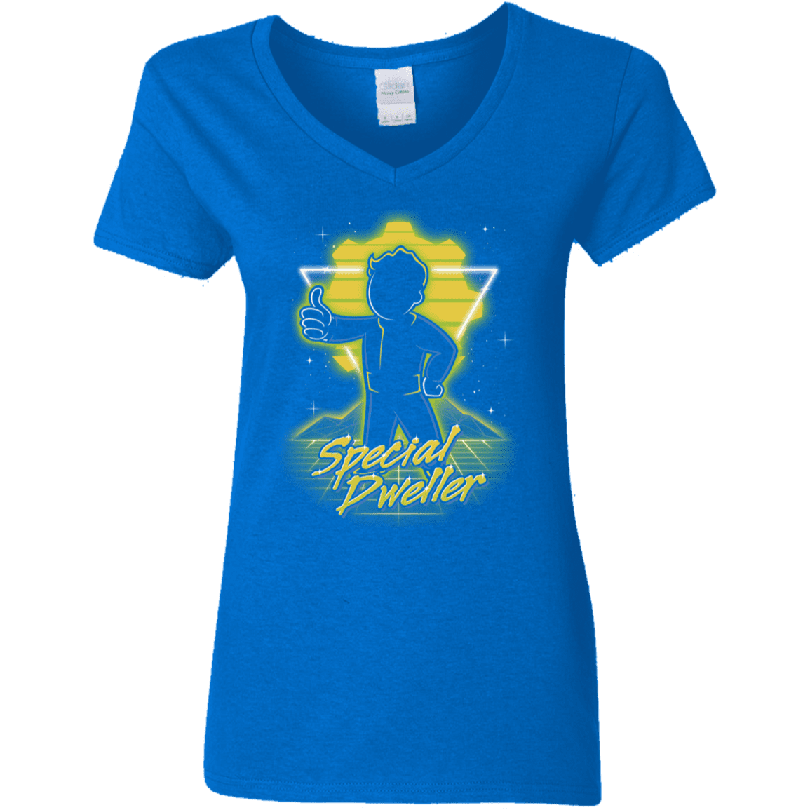 T-Shirts Royal / S Retro Special Dweller Women's V-Neck T-Shirt