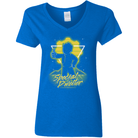 T-Shirts Royal / S Retro Special Dweller Women's V-Neck T-Shirt