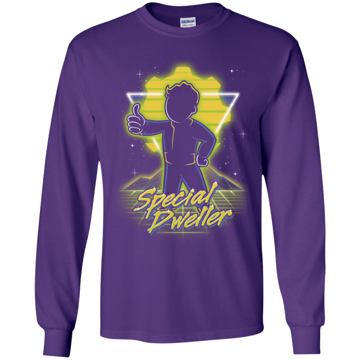 T-Shirts Purple / YS Retro Special Dweller Youth Long Sleeve T-Shirt