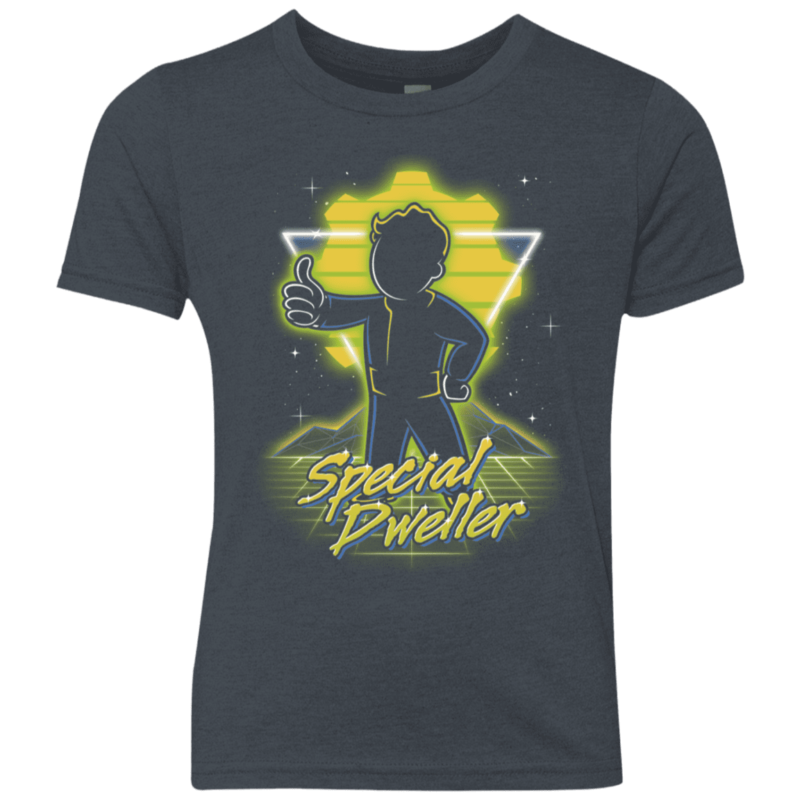 T-Shirts Vintage Navy / YXS Retro Special Dweller Youth Triblend T-Shirt