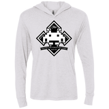 T-Shirts Heather White / X-Small Retro Squad Triblend Long Sleeve Hoodie Tee