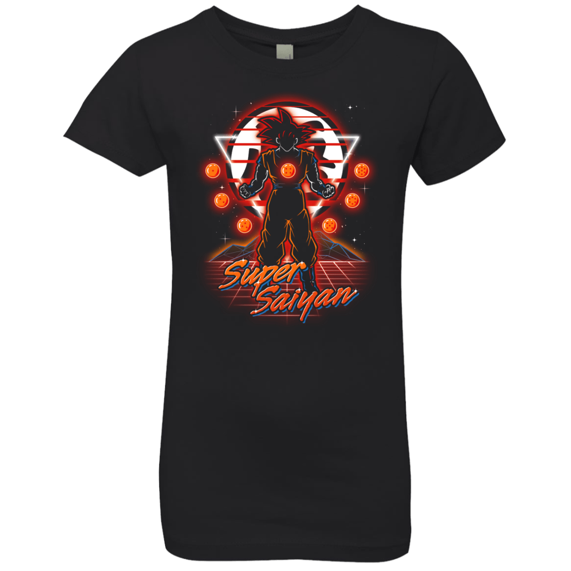 Retro Super Saiyan Girls Premium T-Shirt
