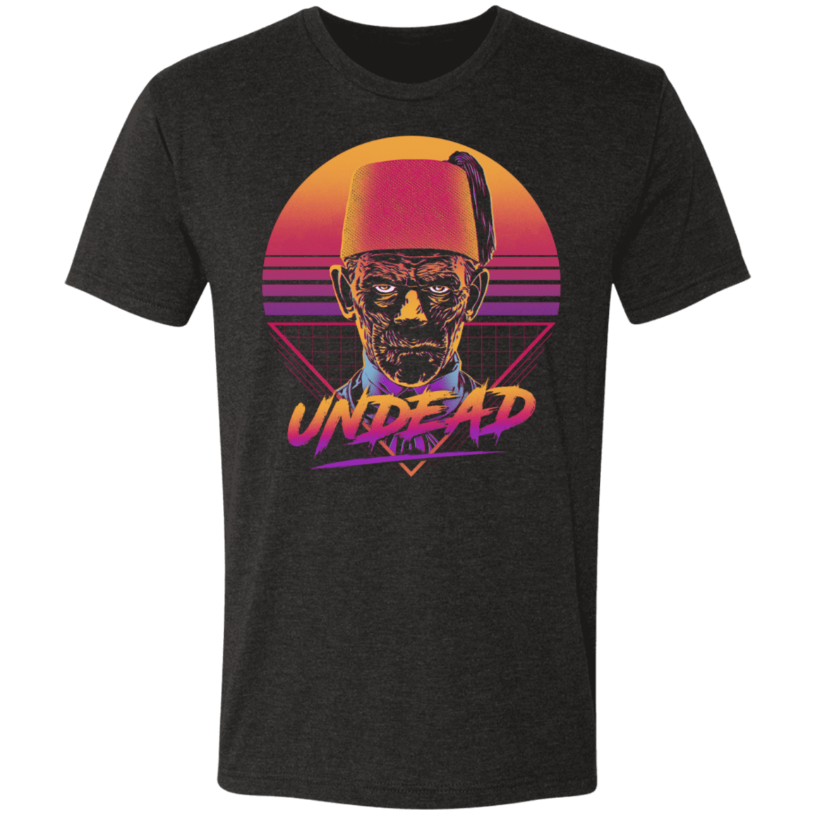 T-Shirts Vintage Black / S Retro Undead Men's Triblend T-Shirt