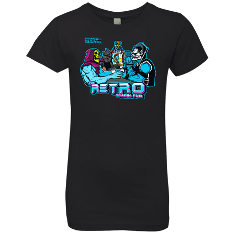 T-Shirts Black / YXS Retro Villain Pub Girls Premium T-Shirt