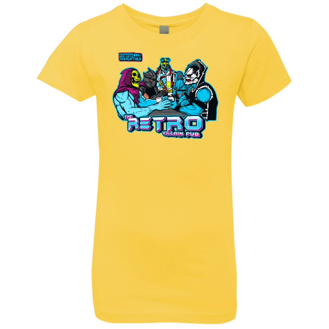 T-Shirts Vibrant Yellow / YXS Retro Villain Pub Girls Premium T-Shirt