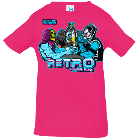 T-Shirts Hot Pink / 6 Months Retro Villain Pub Infant Premium T-Shirt