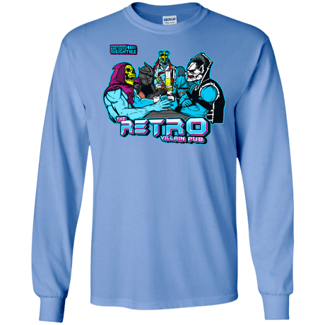 T-Shirts Carolina Blue / S Retro Villain Pub Men's Long Sleeve T-Shirt