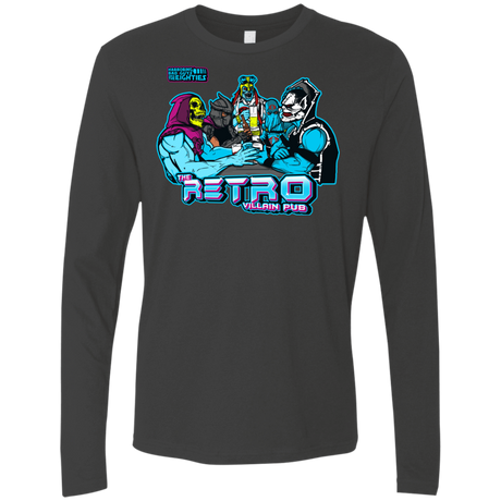 T-Shirts Heavy Metal / S Retro Villain Pub Men's Premium Long Sleeve