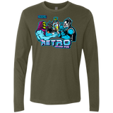 T-Shirts Military Green / S Retro Villain Pub Men's Premium Long Sleeve