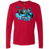 T-Shirts Red / S Retro Villain Pub Men's Premium Long Sleeve