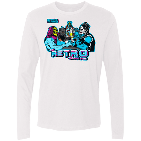 T-Shirts White / S Retro Villain Pub Men's Premium Long Sleeve