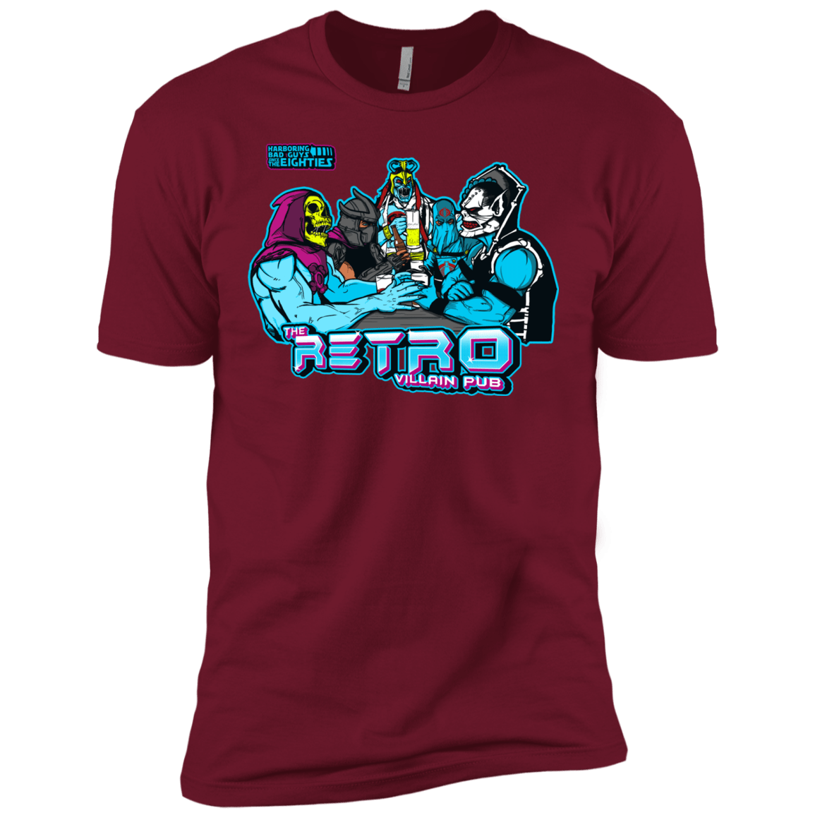 T-Shirts Cardinal / X-Small Retro Villain Pub Men's Premium T-Shirt