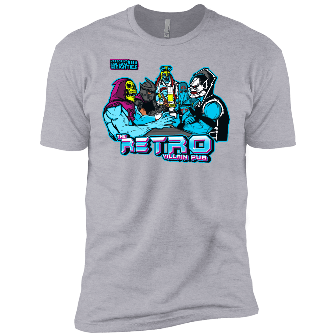 T-Shirts Heather Grey / X-Small Retro Villain Pub Men's Premium T-Shirt