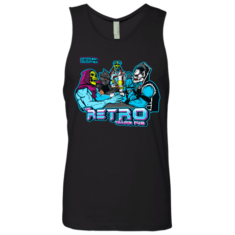 T-Shirts Black / S Retro Villain Pub Men's Premium Tank Top