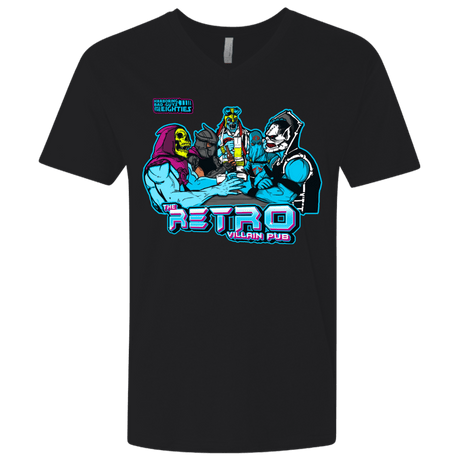 T-Shirts Black / X-Small Retro Villain Pub Men's Premium V-Neck