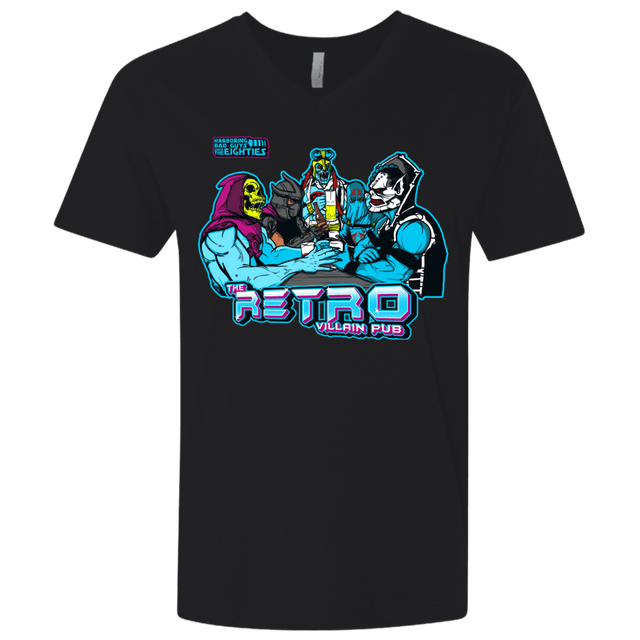 T-Shirts Black / X-Small Retro Villain Pub Men's Premium V-Neck