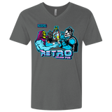 T-Shirts Heavy Metal / X-Small Retro Villain Pub Men's Premium V-Neck