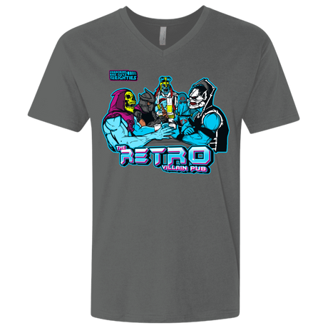 T-Shirts Heavy Metal / X-Small Retro Villain Pub Men's Premium V-Neck