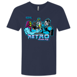 T-Shirts Midnight Navy / X-Small Retro Villain Pub Men's Premium V-Neck