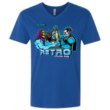 T-Shirts Royal / X-Small Retro Villain Pub Men's Premium V-Neck
