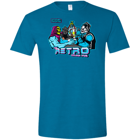 T-Shirts Antique Sapphire / S Retro Villain Pub Men's Semi-Fitted Softstyle