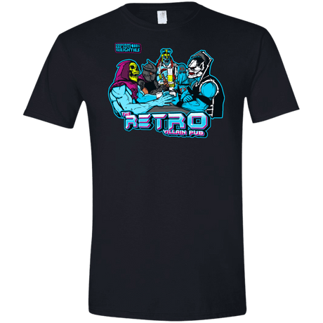 T-Shirts Black / X-Small Retro Villain Pub Men's Semi-Fitted Softstyle