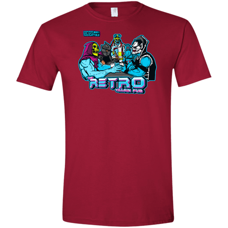 T-Shirts Cardinal Red / S Retro Villain Pub Men's Semi-Fitted Softstyle