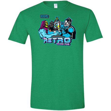 T-Shirts Heather Irish Green / S Retro Villain Pub Men's Semi-Fitted Softstyle