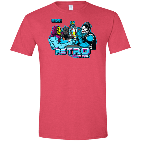 T-Shirts Heather Red / S Retro Villain Pub Men's Semi-Fitted Softstyle