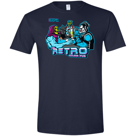 T-Shirts Navy / X-Small Retro Villain Pub Men's Semi-Fitted Softstyle