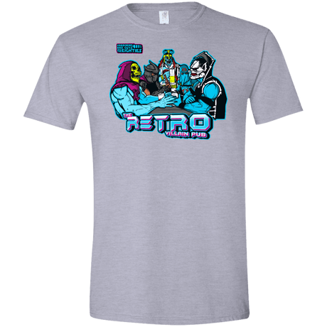 T-Shirts Sport Grey / X-Small Retro Villain Pub Men's Semi-Fitted Softstyle