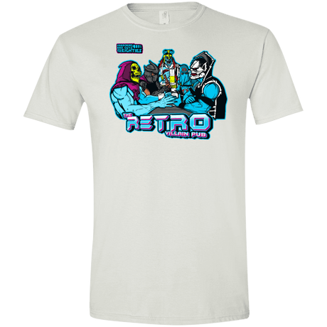 T-Shirts White / X-Small Retro Villain Pub Men's Semi-Fitted Softstyle