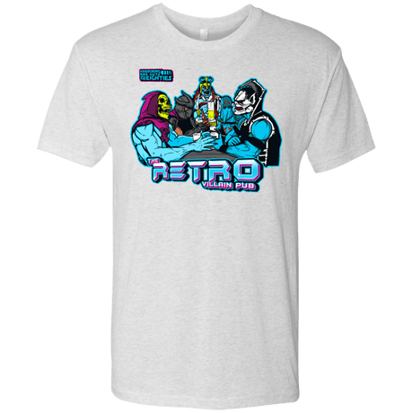 T-Shirts Heather White / S Retro Villain Pub Men's Triblend T-Shirt