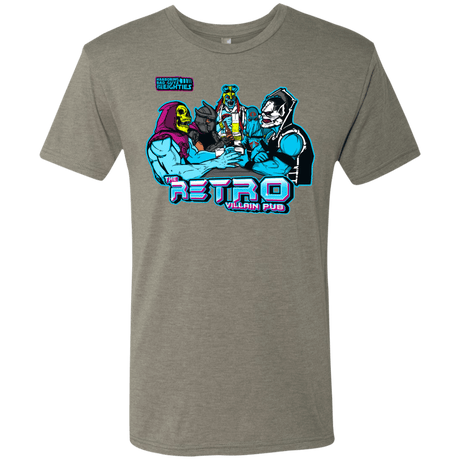 T-Shirts Venetian Grey / S Retro Villain Pub Men's Triblend T-Shirt