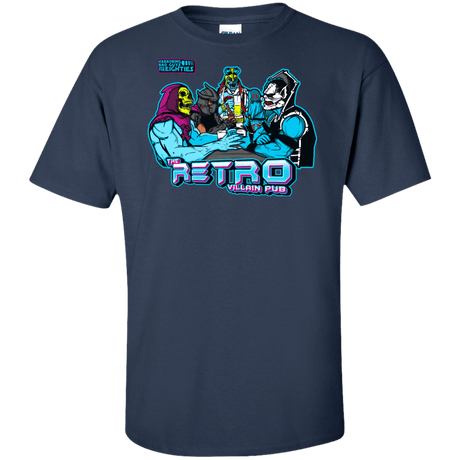 T-Shirts Navy / XLT Retro Villain Pub Tall T-Shirt